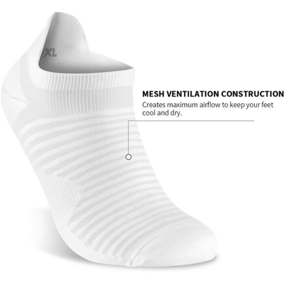 Compression Running Ankle Socks Low Cut(6 Pairs) for Men & Women - Picture 2 of 7